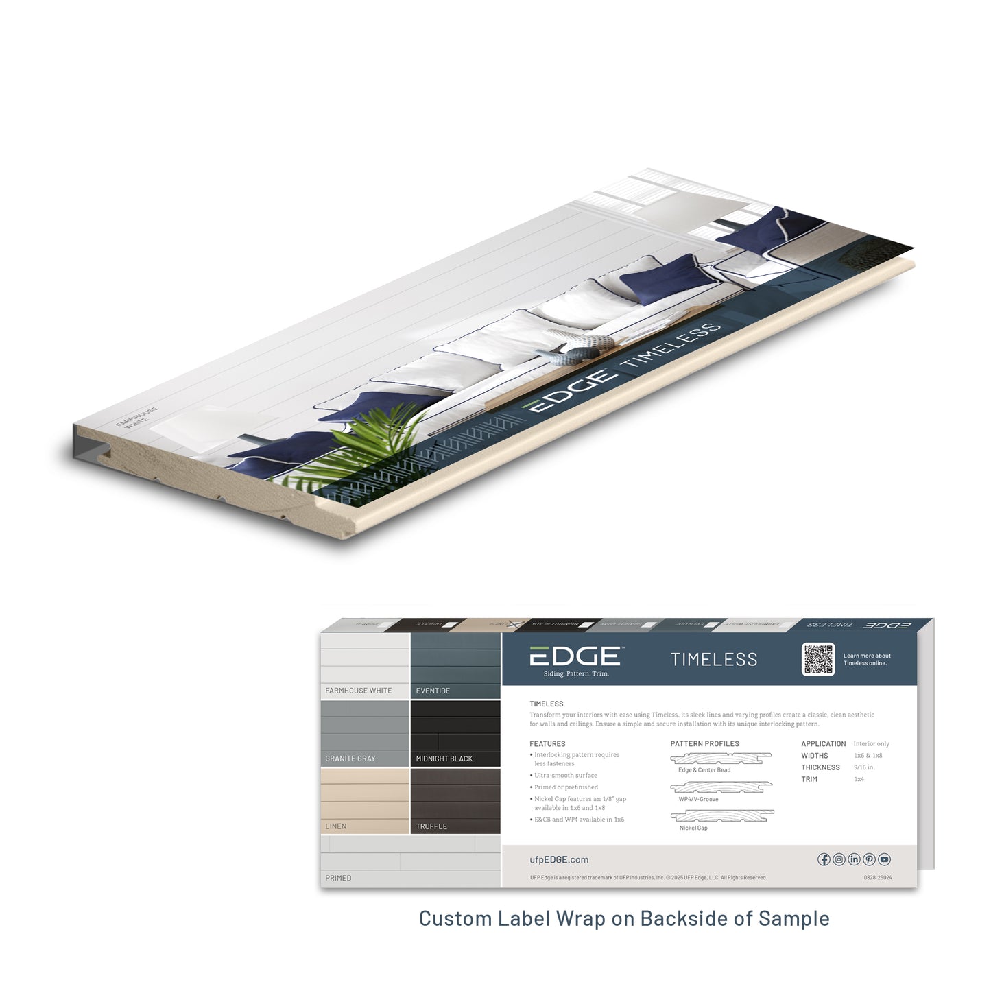 Échantillon de coupe intemporelle - Blanc de ferme