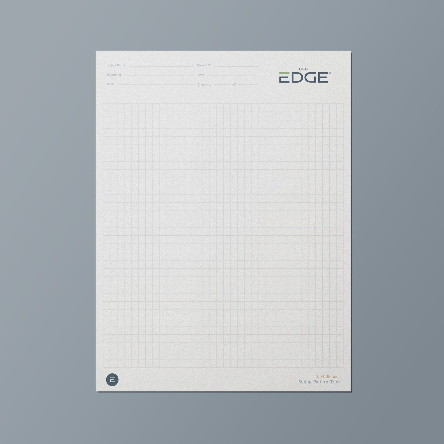 Bloc de notas para contratistas de UFP-Edge