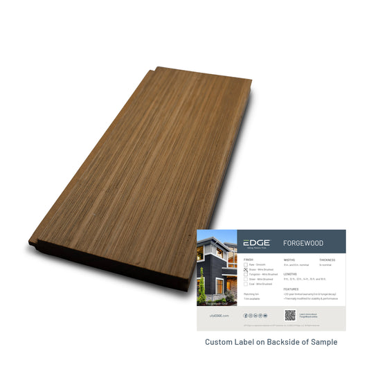 ForgeWood 1x6" Sample - Brass