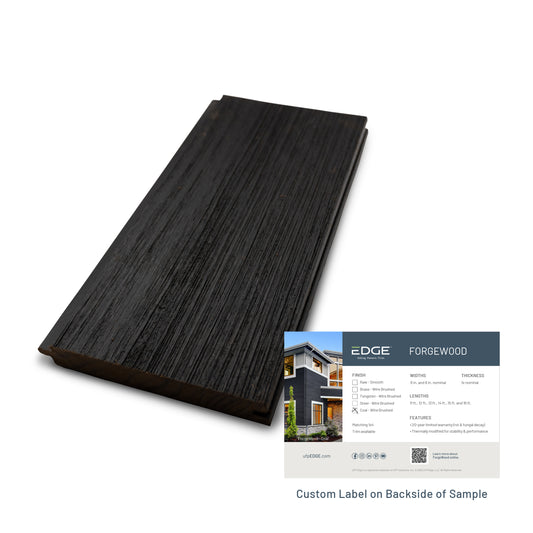 ForgeWood 1x6" Sample - Coal