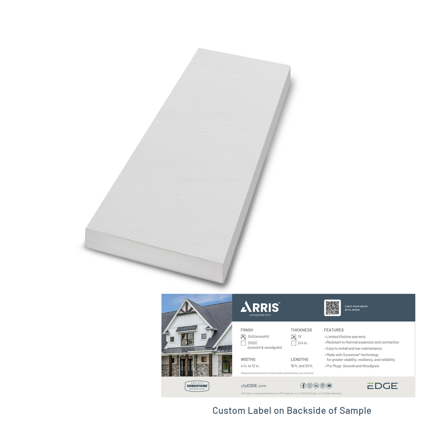 Arris 1x4" S4S Sample